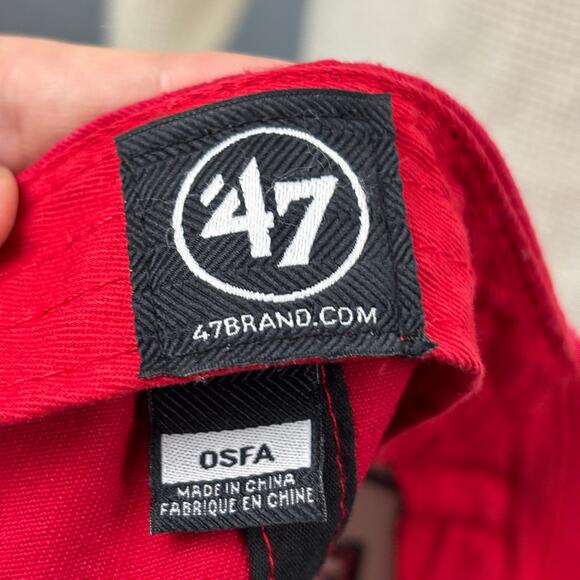 NFL Kansas City Chiefs Football 47 Brand Bling Crystal Rhinestone Hat Cap Adjust - Picture 6 of 10